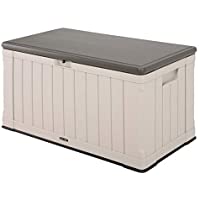 LIFETIME 60186 - Baúl para jardín ultrarresistente lifetime 127x64x67 cm uv100 crema